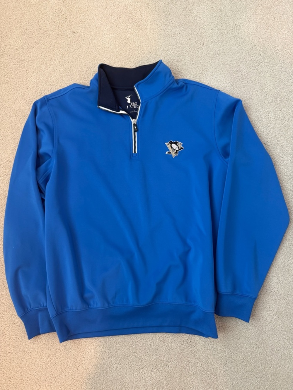Fairway & Greene Royal Blue Quarter-Zip Pullover